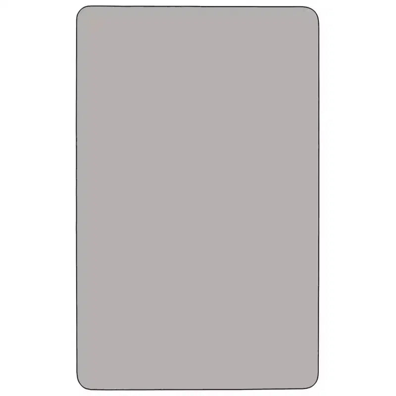 Tavolo da attività rettangolare Flash Furniture 60x120 cm con piano in laminato HP - Gambe corte regolabili in altezza