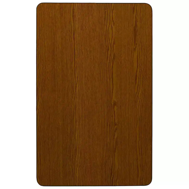 Tavolo da attività rettangolare Flash Furniture 60x120 cm con piano in laminato HP - Gambe corte regolabili in altezza