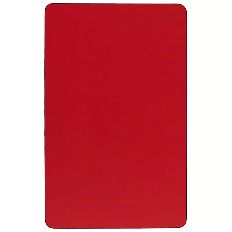 Tavolo da attività rettangolare Flash Furniture 60x120 cm con piano in laminato HP - Gambe corte regolabili in altezza