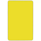 Flash Furniture Tavolo per attività rettangolare laminato HP 30''L x 72''W su ruote - Gambe regolabili in altezza standard