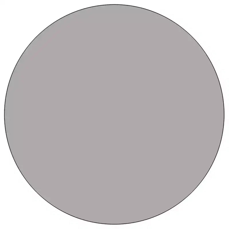 Flash Furniture Tavolo da Attività Rotondo 42'' con Laminato Termico - Gambe Corte Regolabili in Altezza