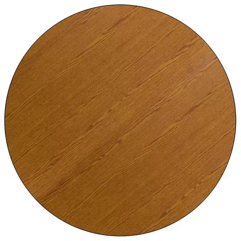 Flash Furniture Tavolo da Attività Rotondo 42'' con Laminato Termico - Gambe Corte Regolabili in Altezza