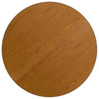 Flash Furniture Tavolo da Attività Rotondo 42'' con Laminato Termico - Gambe Corte Regolabili in Altezza