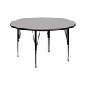 Flash Furniture Tavolo da Attività Rotondo 42'' con Laminato Termico - Gambe Corte Regolabili in Altezza