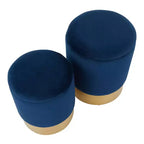 Set di 2 pouf nido Marla Contemporary Glam - LumiSource