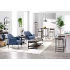 Set di 2 sgabelli da bar impilabili Fuji Contemporary - LumiSource