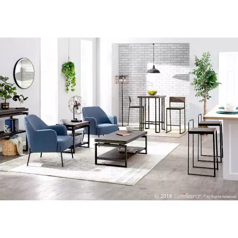 Set di 2 sgabelli da bar impilabili Fuji Contemporary - LumiSource
