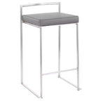 Set di 2 sgabelli da bar impilabili Fuji Contemporary - LumiSource