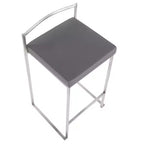 Set di 2 sgabelli da bar impilabili Fuji Contemporary - LumiSource