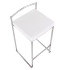 Set di 2 sgabelli da bar impilabili Fuji Contemporary - LumiSource