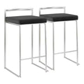 Set of 2 Fuji Contemporary Stackable Barstools - LumiSource