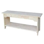Brookstone Bench Unfinished - International Concepts