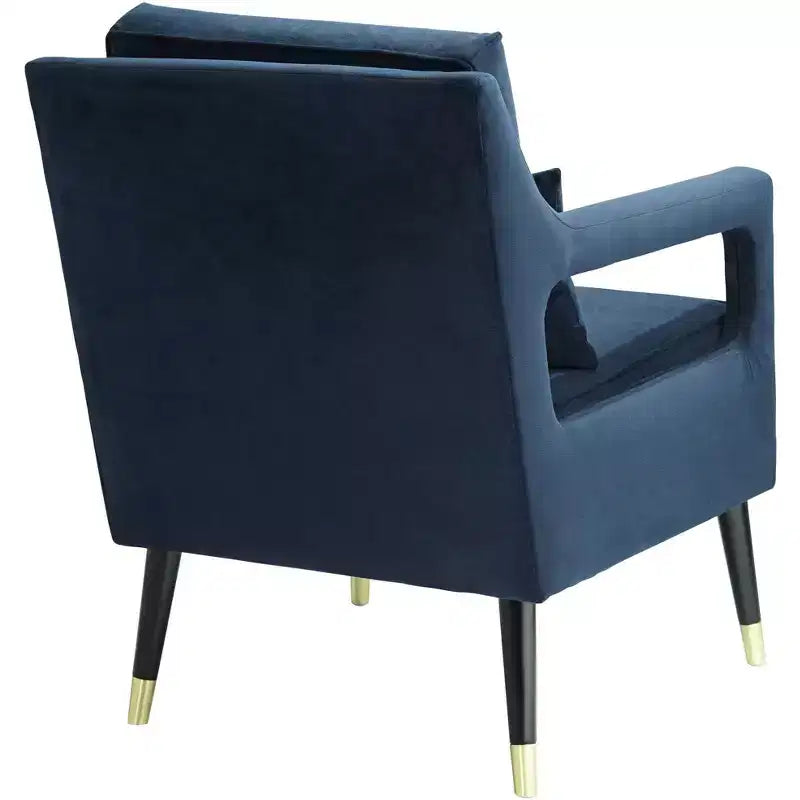 Poltrona d'Appoggio Trapuntata in Tessuto Blu Tilman Studio 55D