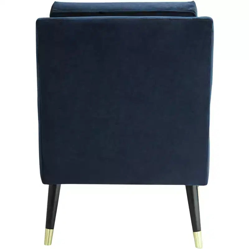 Poltrona d'Appoggio Trapuntata in Tessuto Blu Tilman Studio 55D