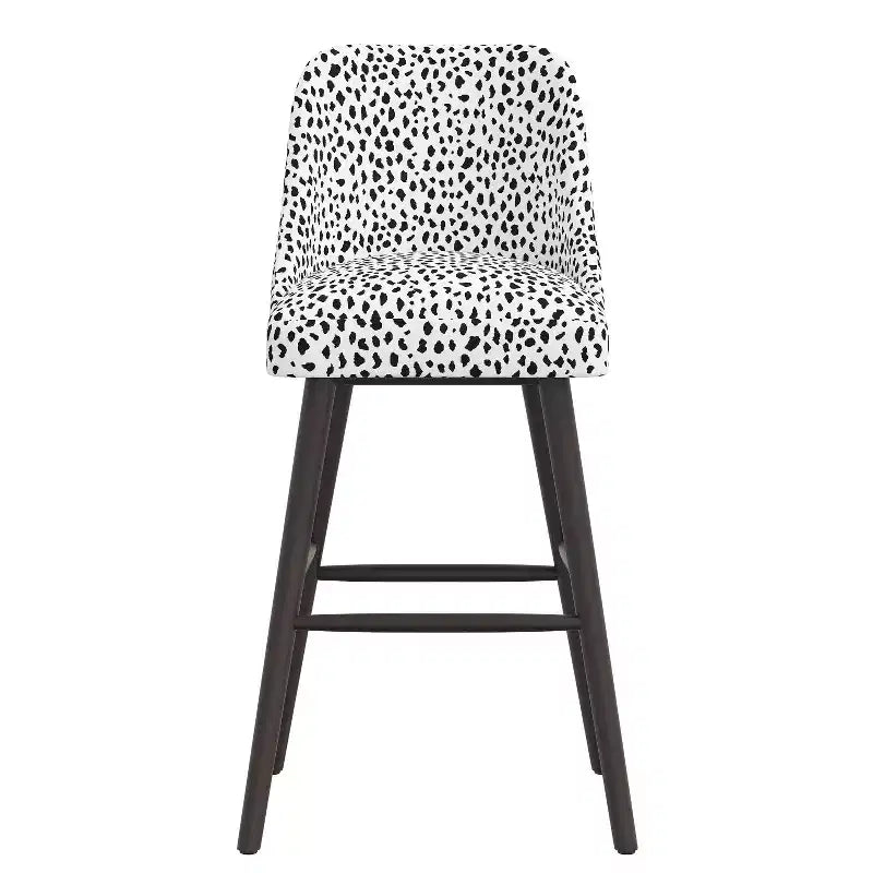 Skyline Furniture Sherrie Rounded Back Barstool in Pattern