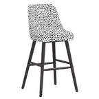 Sgabello da Bar Skyline Furniture Sherrie con Schienale Curvo Fantasia