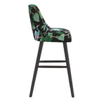 Sgabello da Bar Skyline Furniture Sherrie con Schienale Curvo Fantasia