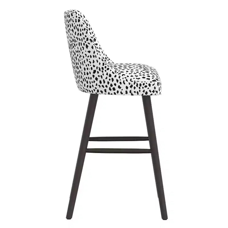 Sgabello da Bar Skyline Furniture Sherrie con Schienale Curvo Fantasia