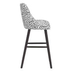 Sgabello da Bar Skyline Furniture Sherrie con Schienale Curvo Fantasia