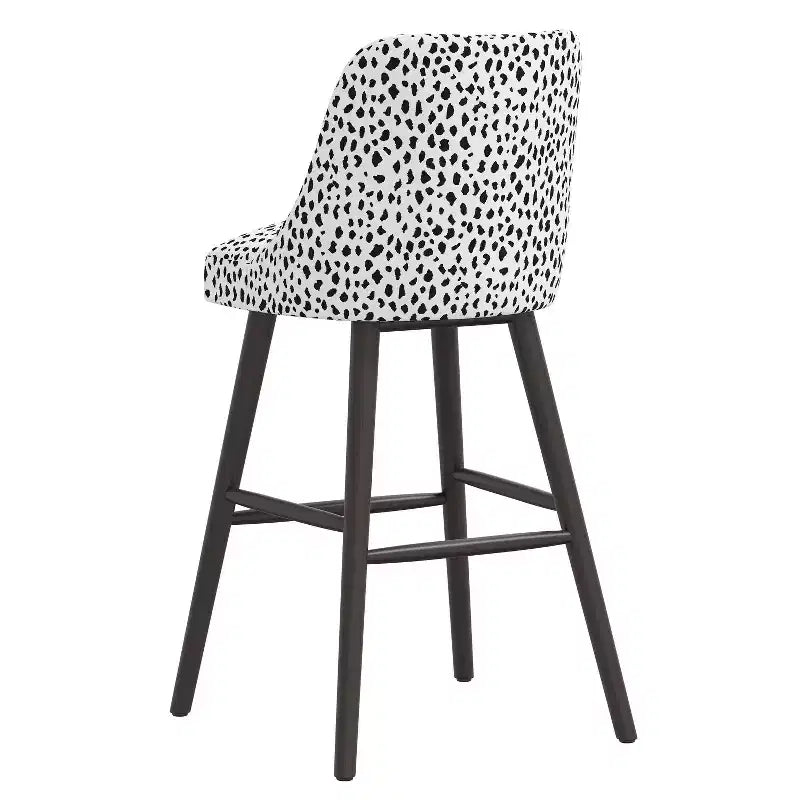 Sgabello da Bar Skyline Furniture Sherrie con Schienale Curvo Fantasia