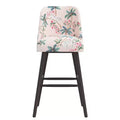 Sgabello da Bar Skyline Furniture Sherrie con Schienale Curvo Fantasia