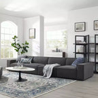 Divano componibile Restore a 4 posti con pouf - Modway