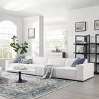 Divano componibile Restore a 4 posti con pouf - Modway