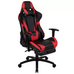 Set Sedia Reclinabile da Gaming Flash Furniture con Scrivania, Poggiapiedi, Portabicchieri, Gancio per Cuffie e Supporto per Monitor/Smartphone
