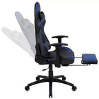 Set Sedia Reclinabile da Gaming Flash Furniture con Scrivania, Poggiapiedi, Portabicchieri, Gancio per Cuffie e Supporto per Monitor/Smartphone