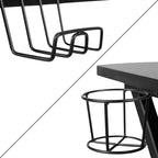 Set Sedia Reclinabile da Gaming Flash Furniture con Scrivania, Poggiapiedi, Portabicchieri, Gancio per Cuffie e Supporto per Monitor/Smartphone