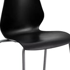 Sedia impilabile Flash Furniture serie HERCULES, capacità 350 kg, con supporto lombare e struttura argentata