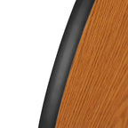 Flash Furniture Set Tavolo Attività Ovale 3 Pezzi da 76 con Gambe Regolabili in Altezza, Laminato Termico Flessibile Ondulato Grigio