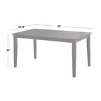 Tavolo da pranzo rettangolare in legno massello Havana di Buylateral