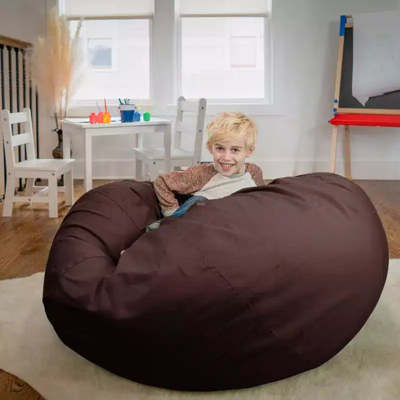 Poltrona sacco oversize Emma and Oliver per bambini e adulti