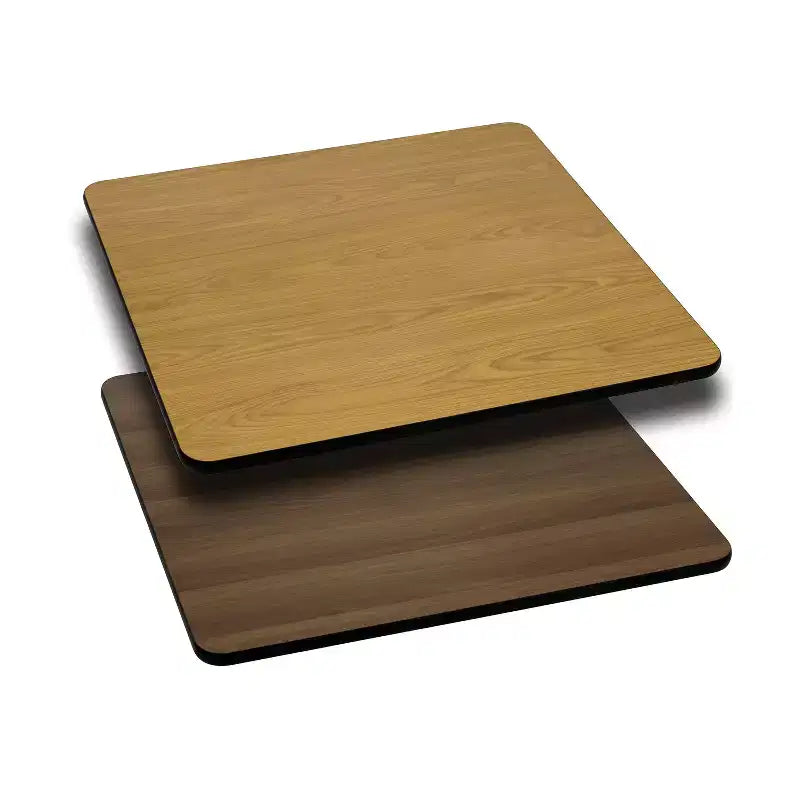 Piano per tavolo quadrato Emma e Oliver 24 con ripiano laminato reversibile