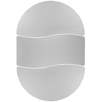 Set da tavola regolabile 3 pezzi per attività collaborative Emma and Oliver 86 Oval Wave grigio per bambini
