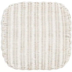 Sgabello Percy Wicker - WIK6501A - Bianco invecchiato - Safavieh