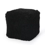 Moloney Modern Microfiber Chenille Cube Pouf - Christopher Knight Home
