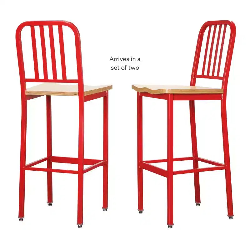 Set di 2 sgabelli da bar in metallo Frazier - Linon