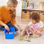 ECR4Kids Streamline 10 armadietti per vassoi e 10 contenitori a bocca di lupo, 5x2, mobili per bambini