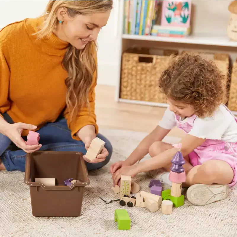 ECR4Kids Streamline 10 armadietti per vassoi e 10 contenitori a bocca di lupo, 5x2, mobili per bambini