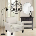 Specchio da parete decorativo ovale Noble Park Aryn, moderno con cornice in metallo nero opaco, 60 cm di larghezza per bagno, camera da letto, soggiorno, ufficio, ingresso di casa