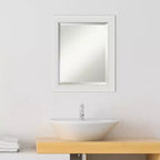 Specchio da Parete per Bagno con Cornice Flair Bianco Morbido - Amanti Art