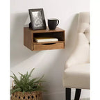 12.5 x 10 x 7 Mensole da Muro Flottanti Hutton con Cassetto - Kate & Laurel All Things Decor