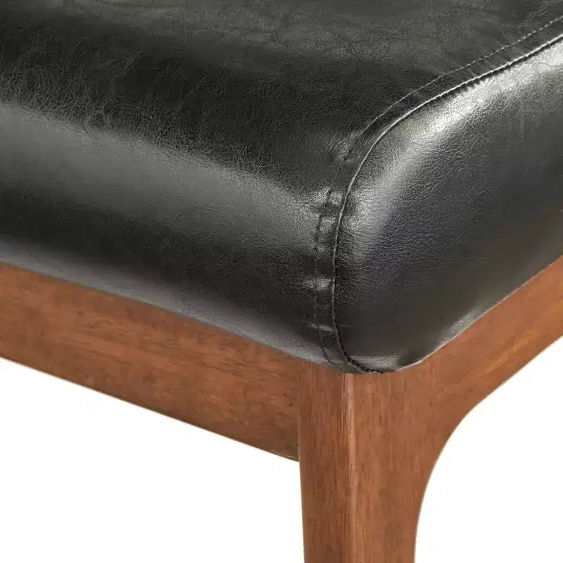 Set poltrona e pouf Buylateral Bianca Mid-Century Modern - 2 pezzi