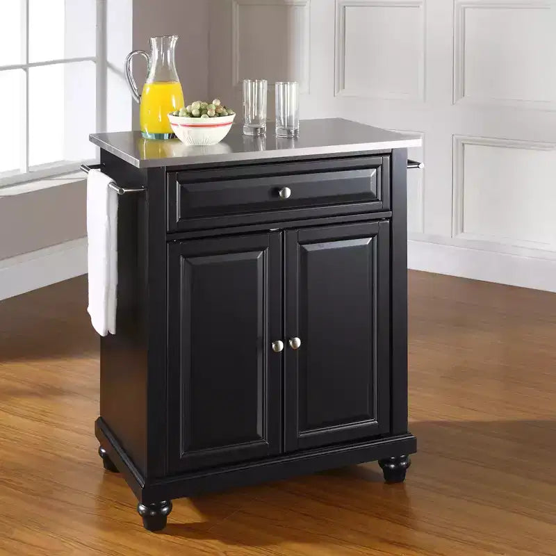Isola/Carrello portatile da cucina con piano in acciaio inox Cambridge - Crosley
