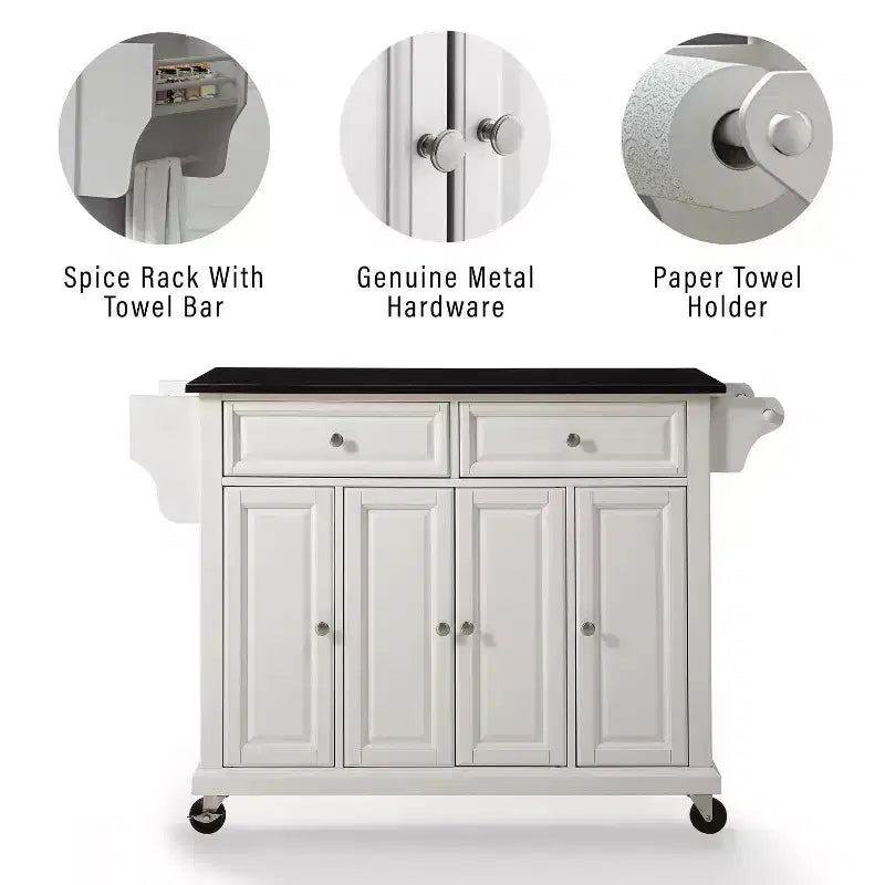 Carrello da Cucina con Piano in Granito a Grandezza Naturale da 52" - Crosley