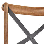 Set di 2 sedie da pranzo Constance con schienale a croce - Buylateral