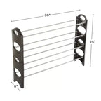 Scarpiera salvaspazio Hastings Home - Scarpiera a 4 ripiani impilabile