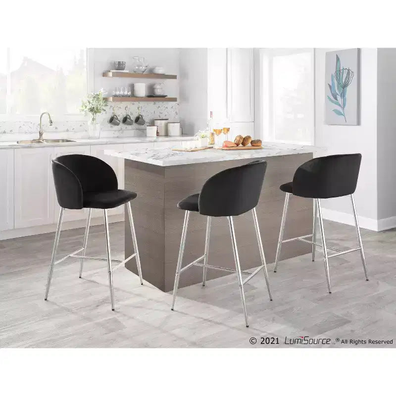 Set di 2 sgabelli da bar contemporanei Fran - LumiSource